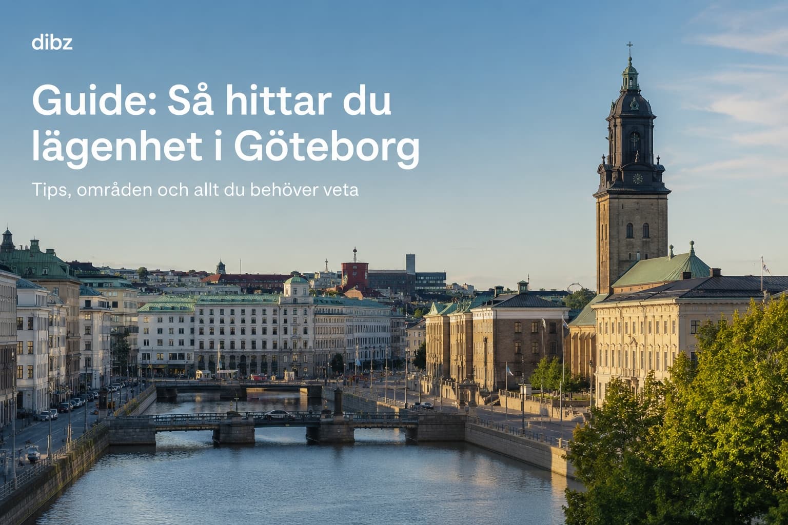 Vy över Göteborg - guide till att hyra lägenhet
