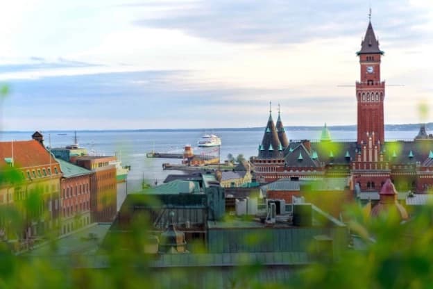 Vy över Helsingborg