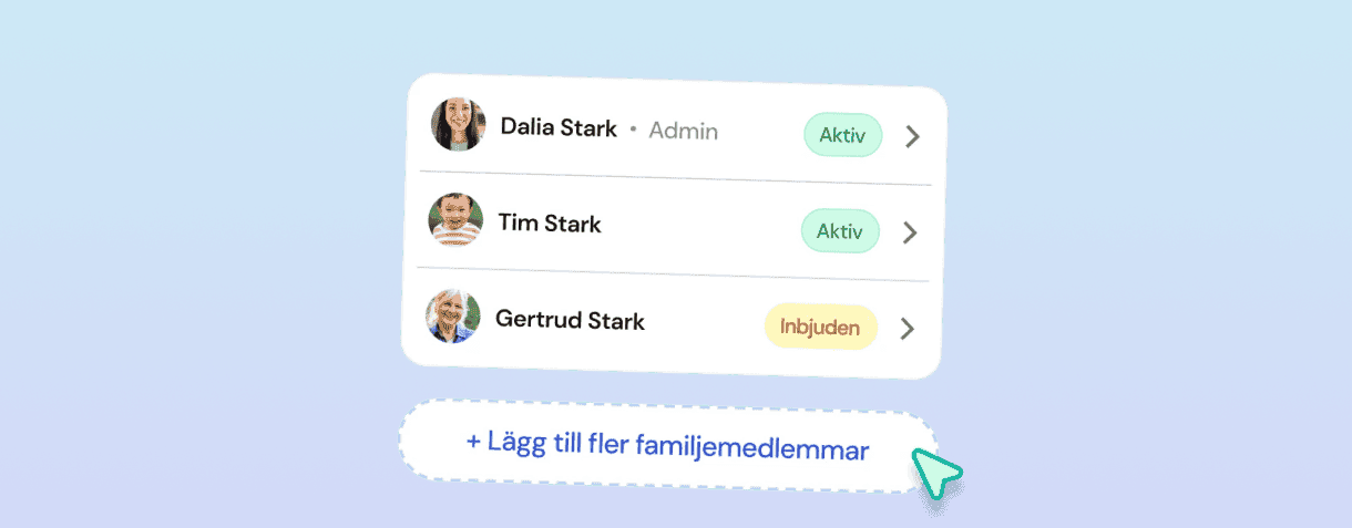 Flera profiler, ett konto